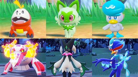 pokemon scarlet and violet starters evolutions|Pokémon Scarlet and Violet starters and starter evolutions